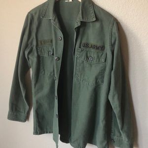 1968 US Army issue top COWEN Sateen OG 107